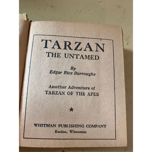 1941 BETTER BIG LITTLE BOOK TARZAN THE UNTAMED ERB BURROUGHS - Picture 5 of 6